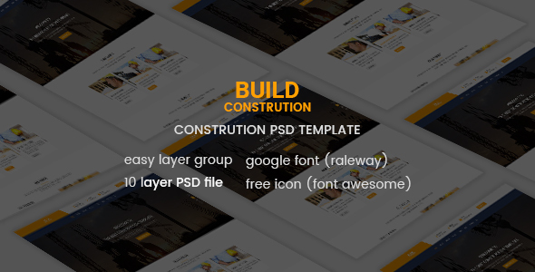 Build - Construction PSD Template