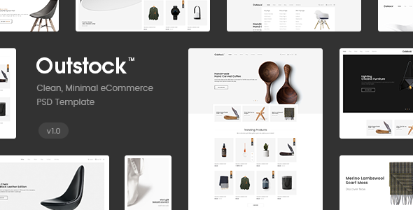Outstock - Clean, Minimal eCommerce PSD Template