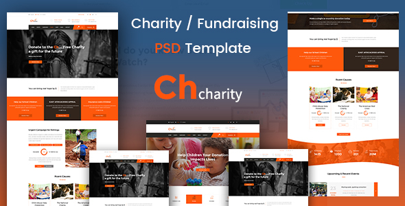 Chcharity - Charity/Fundraising PSD Template