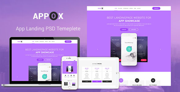 Appox - Apps Landing PSD Template
