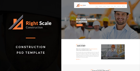 Rightscale : Construction PSD Template