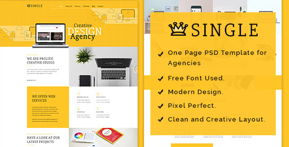 Single - One Page PSD Template