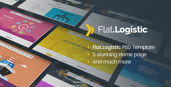 Flat Logistic - PSD template
