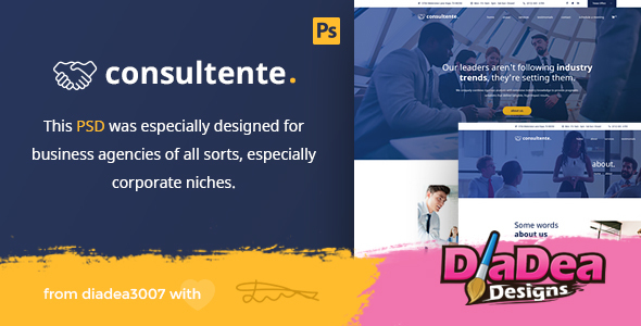 Consultente - Corporate Business & Agency PSD Template