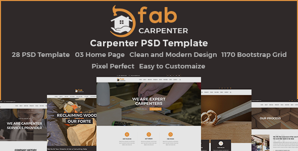 Fab Carpenter - PSD Template