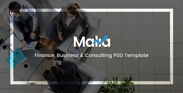 Malia - Finance, Business & Consulting PSD Template