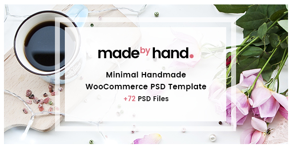Made By Hand |Minimal Handmade WooCommerce PSD Template