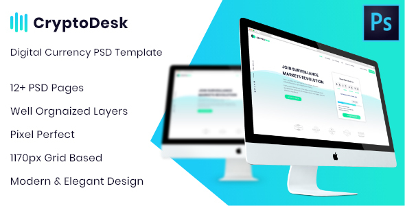 CryptoDesk - A Crypto Currency PSD Template