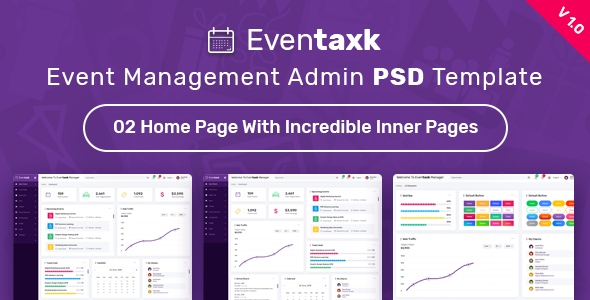 Eventaxk Event Manager Admin PSD