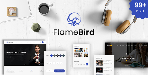 Flamebird - Multi-Purpose PSD Template