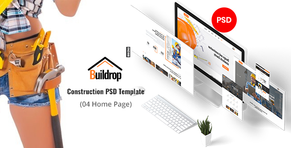 Buildrop - Construction PSD Template