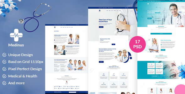 Medinus-PSD template for Medical and Hospitals
