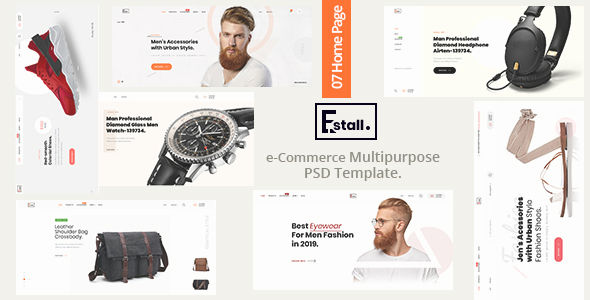 Estall - e-Commerce Multipurpose PSD Template