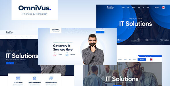 Omnivus |  Technology IT Solutions & Services PSD Template