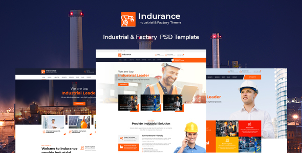 Indurance - Chemical & Factory PSD Template