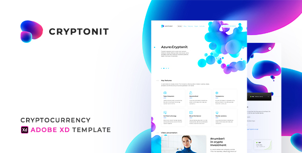 Cryptonit - Cryptocurrency Adobe XD Template