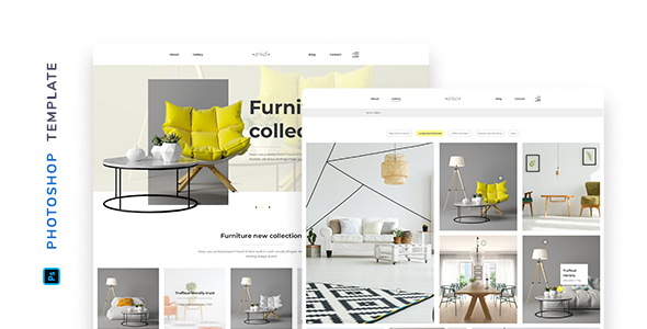 Enkel – Furniture Company Template for Photoshop