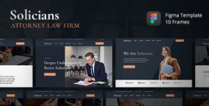 Solicians - Attorney Law Firm Figma Template