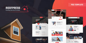 RoofPress - Roofing Services PSD Template