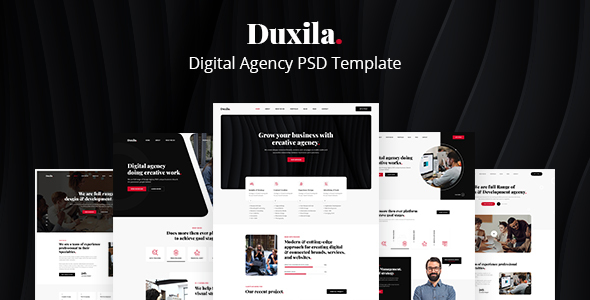Duxila - Digital Agency PSD Template