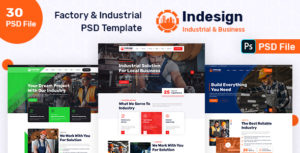 Factory & Industrial PSD Template