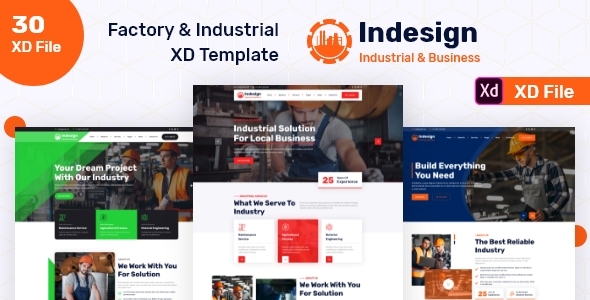 Factory & Industrial XD Template