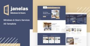 Janelas – Windows & Doors Services XD Template