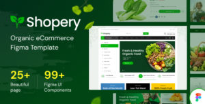 Shopery - Organic eCommerce Figma Template