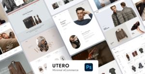 Utero - Minimalist eCommerce PSD Template