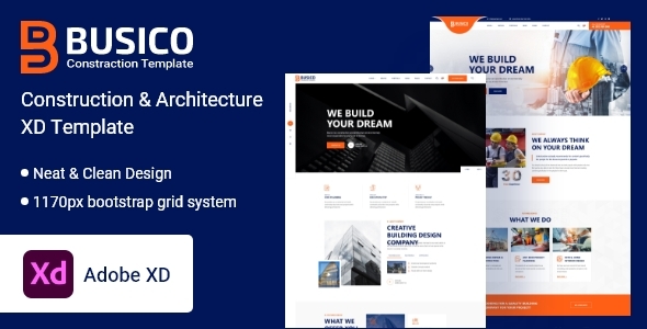 Busico - Construction & Architecture Xd Template.